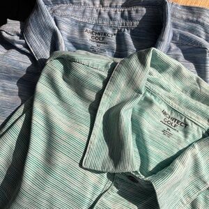 Lot of 2 Architect Men's Golf Shirts Polo Short Sleeve sz XL EUC